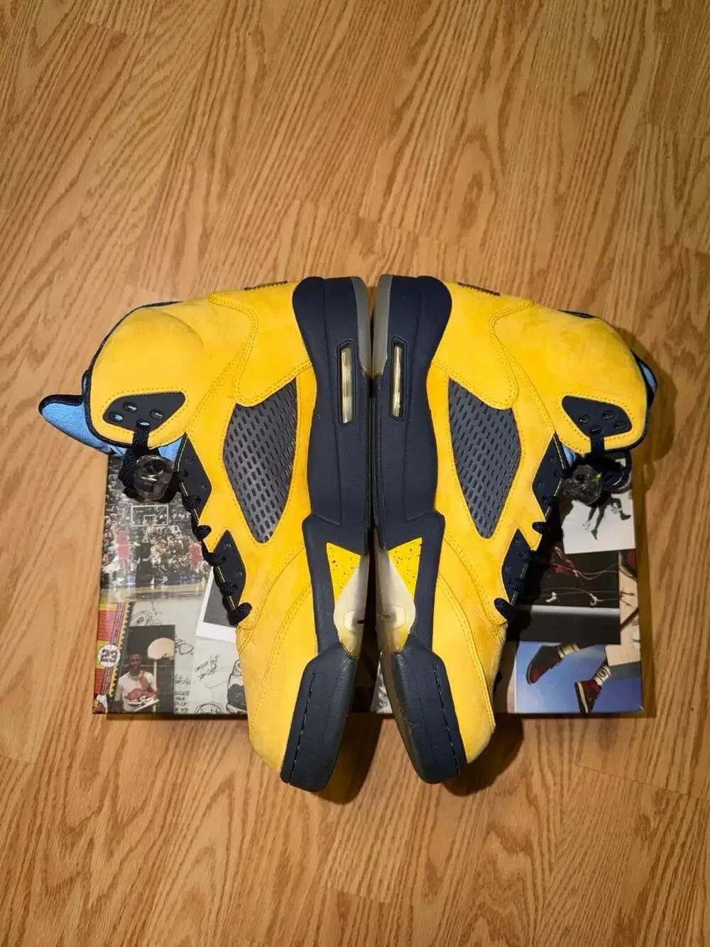 Air Jordan 5 Retro Michigan (2019) CQ9541-704‼️SHIP FAST‼️SZ 12M REPLACEMENT BOX